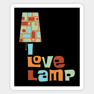 I Love Lamp Magnet